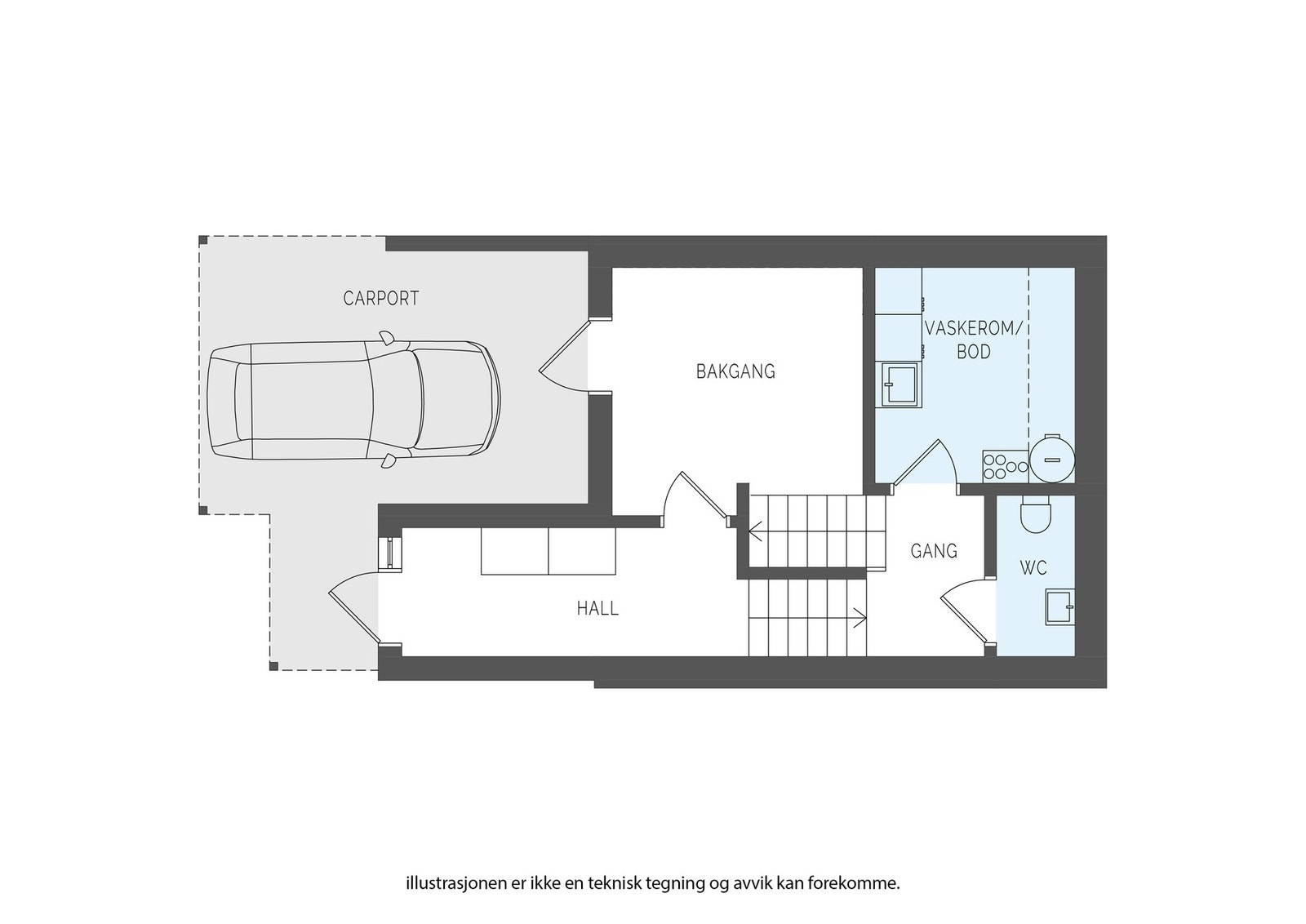 Plantegning 1.etasje. Galleribilde