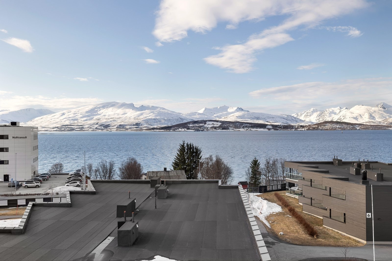 Utsikt fra felles takterrasse Galleribilde