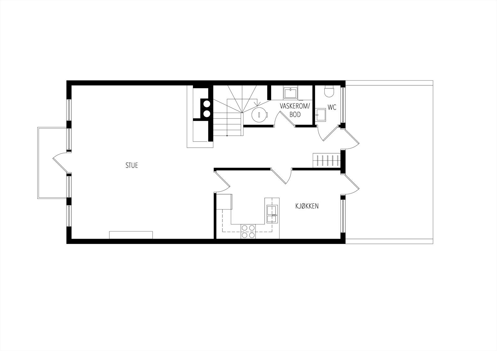 Plantegning 2. etasje Galleribilde