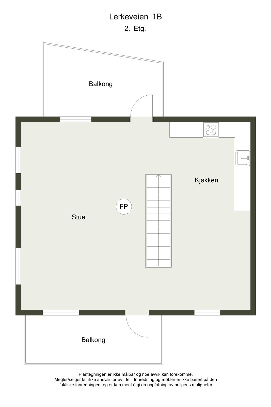 Planskisse 2D - 2.etg. Galleribilde
