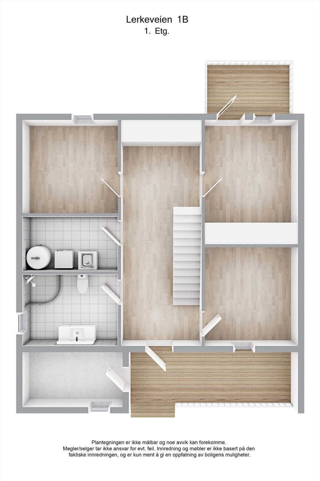 Planskisse 3D - 1.etg. Galleribilde