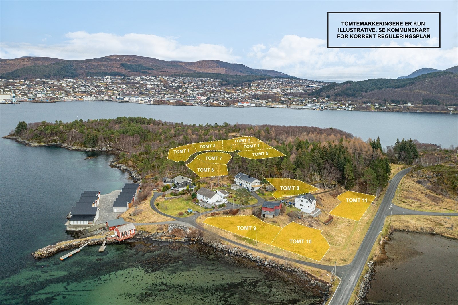 Velkommen til Tueneset! | 10 boligtomter med meget fin beliggenhet, gode solforhold og flott utsikt | Foto: Blåtind fotografikk Galleribilde