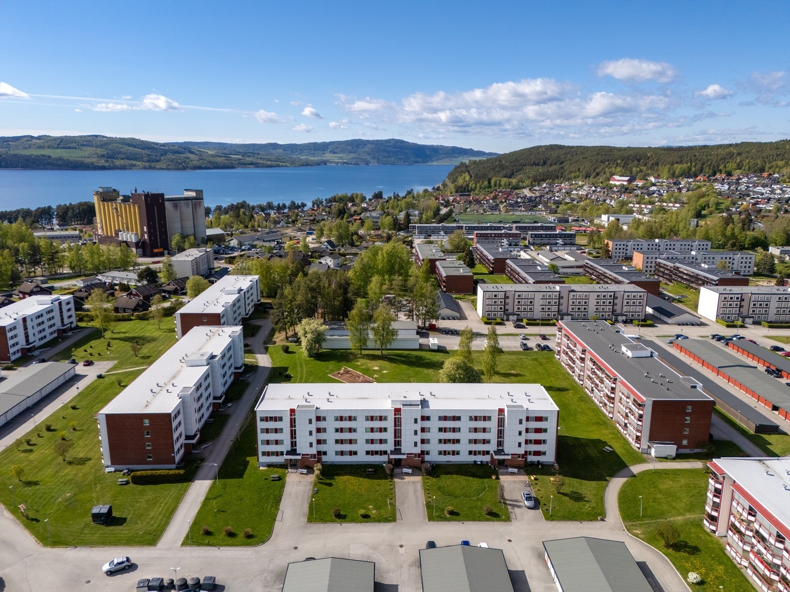 Om sommeren blir borettslagets uteområder frodige og innbydende. Galleribilde