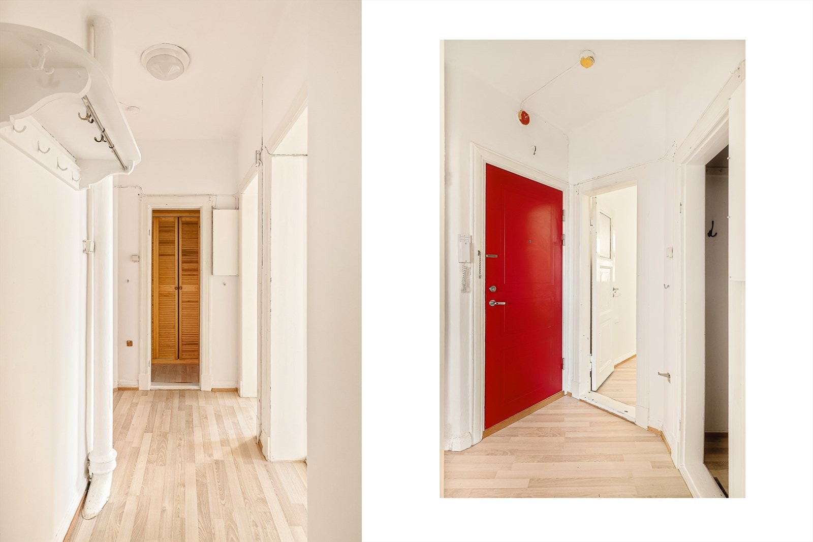 Dørtelefonen gjør det enkelt og praktisk å slippe gjester inn på hoveddøren. Galleribilde