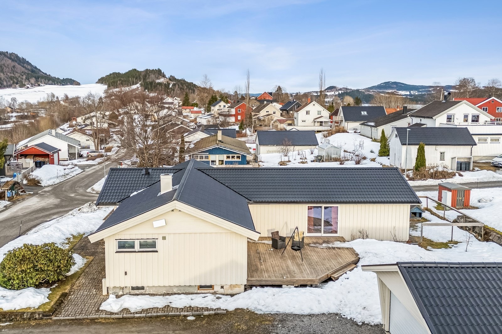 Flat og lettstelt tomt. Galleribilde