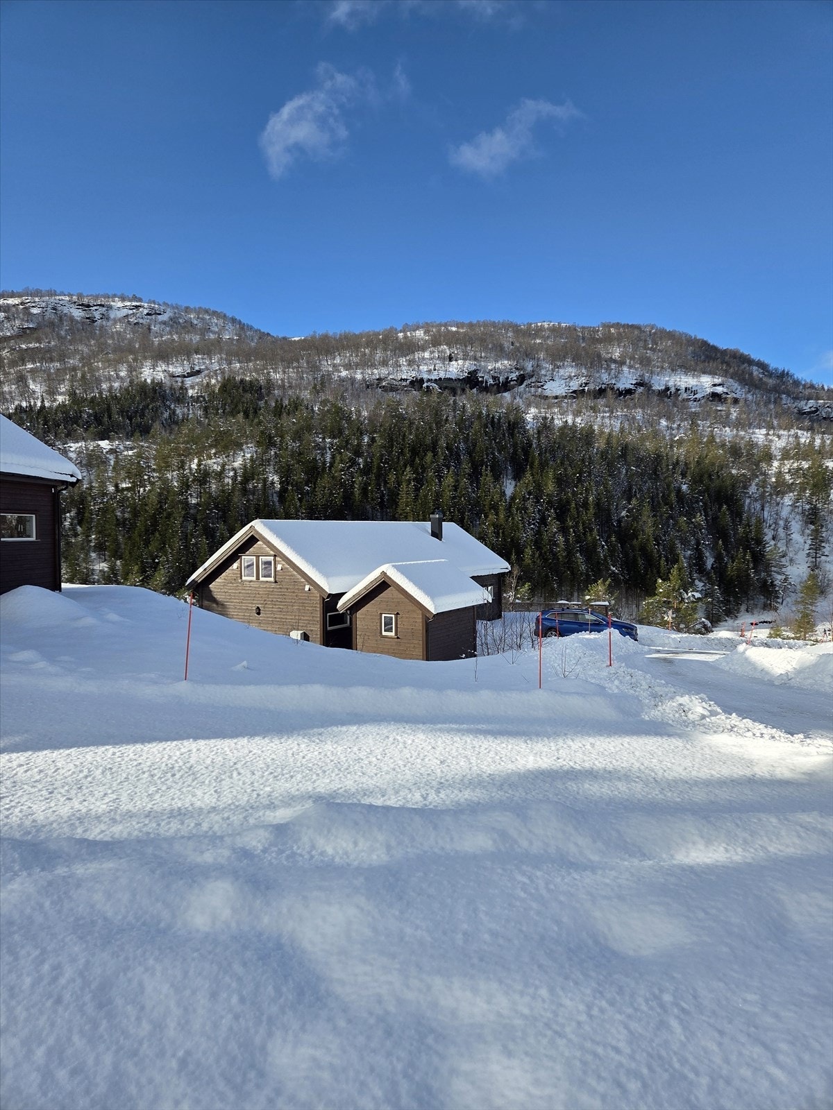 Vinterstemning i Strandebarm Galleribilde