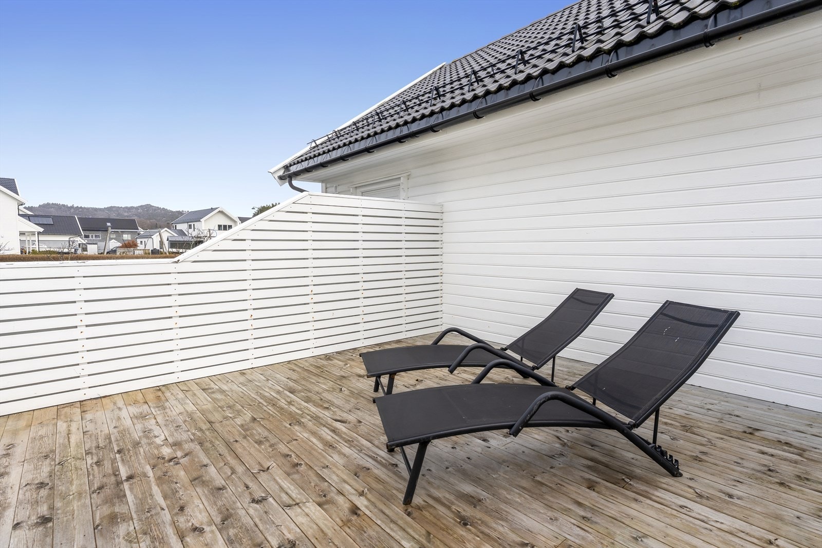 Hyggelig terrasse Galleribilde