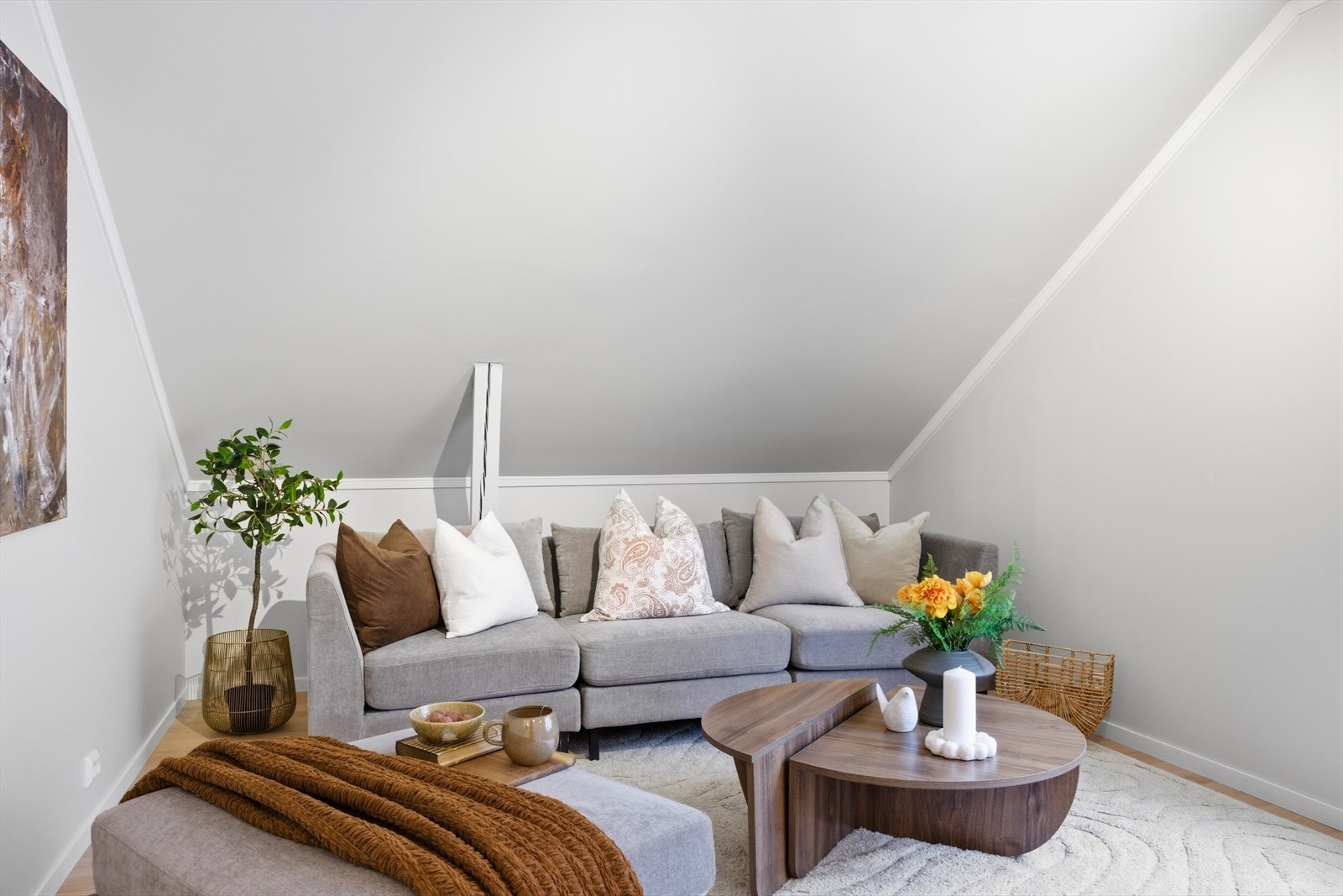 Sjarmerende detaljer med bjelke er ivaretatt Galleribilde