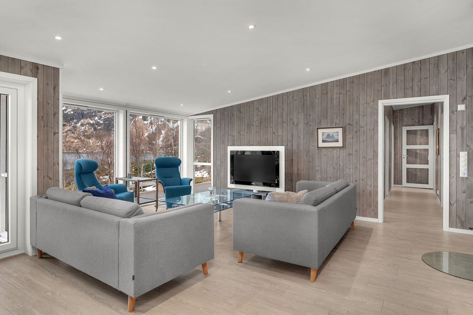 Her kan du fint møblere med flere sosiale soner Galleribilde