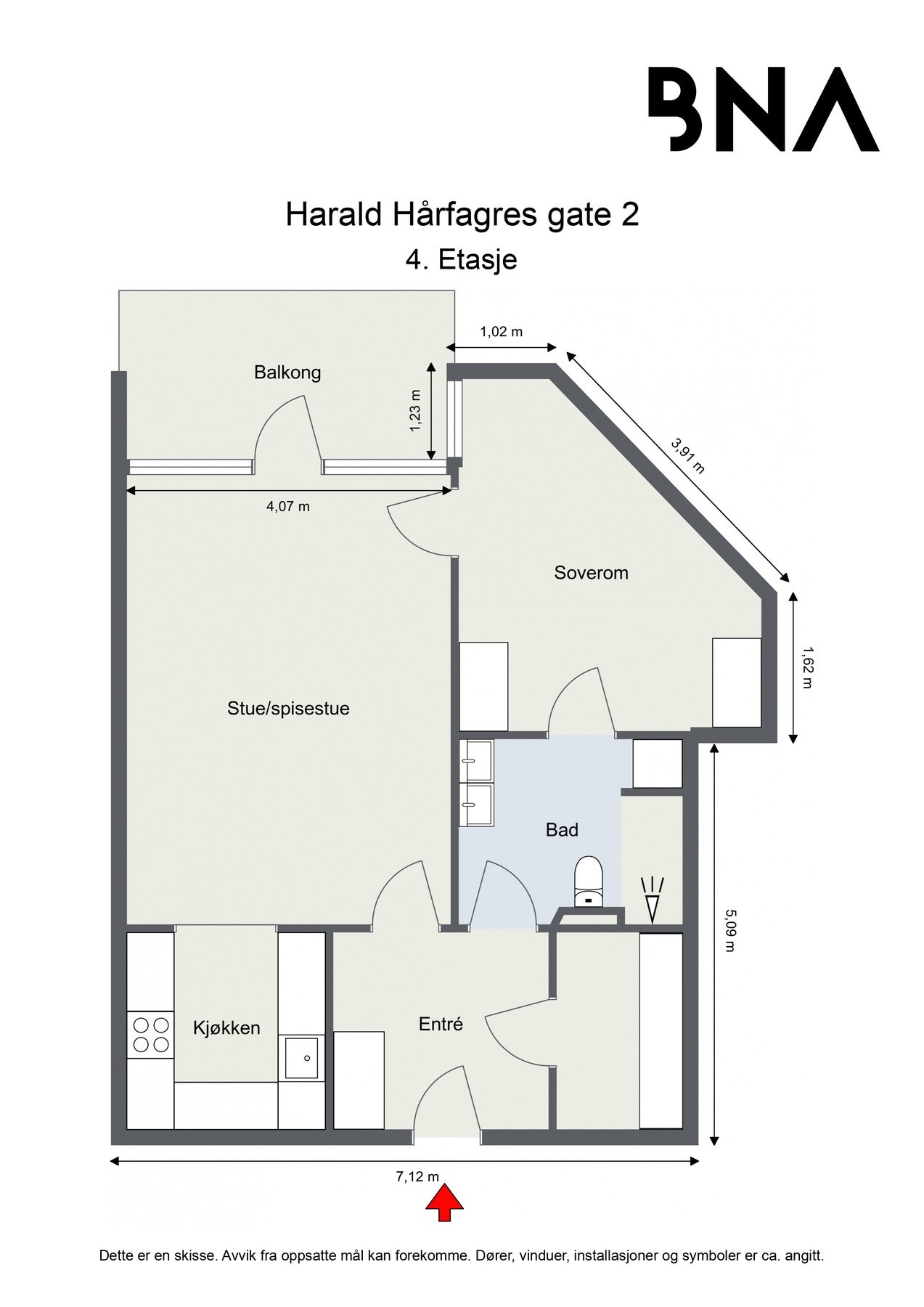 Plantegning Galleribilde
