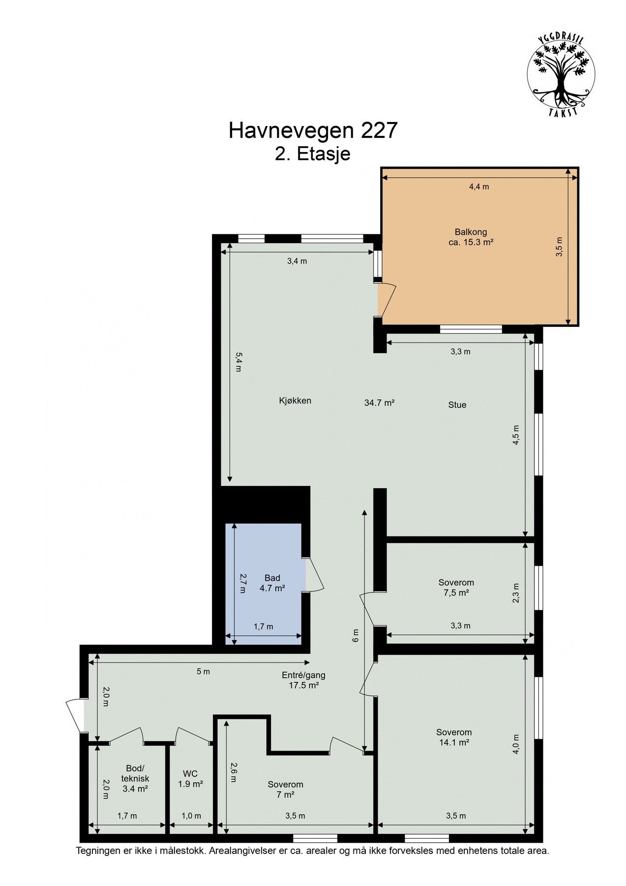 Plantegning 2. etasje. Galleribilde