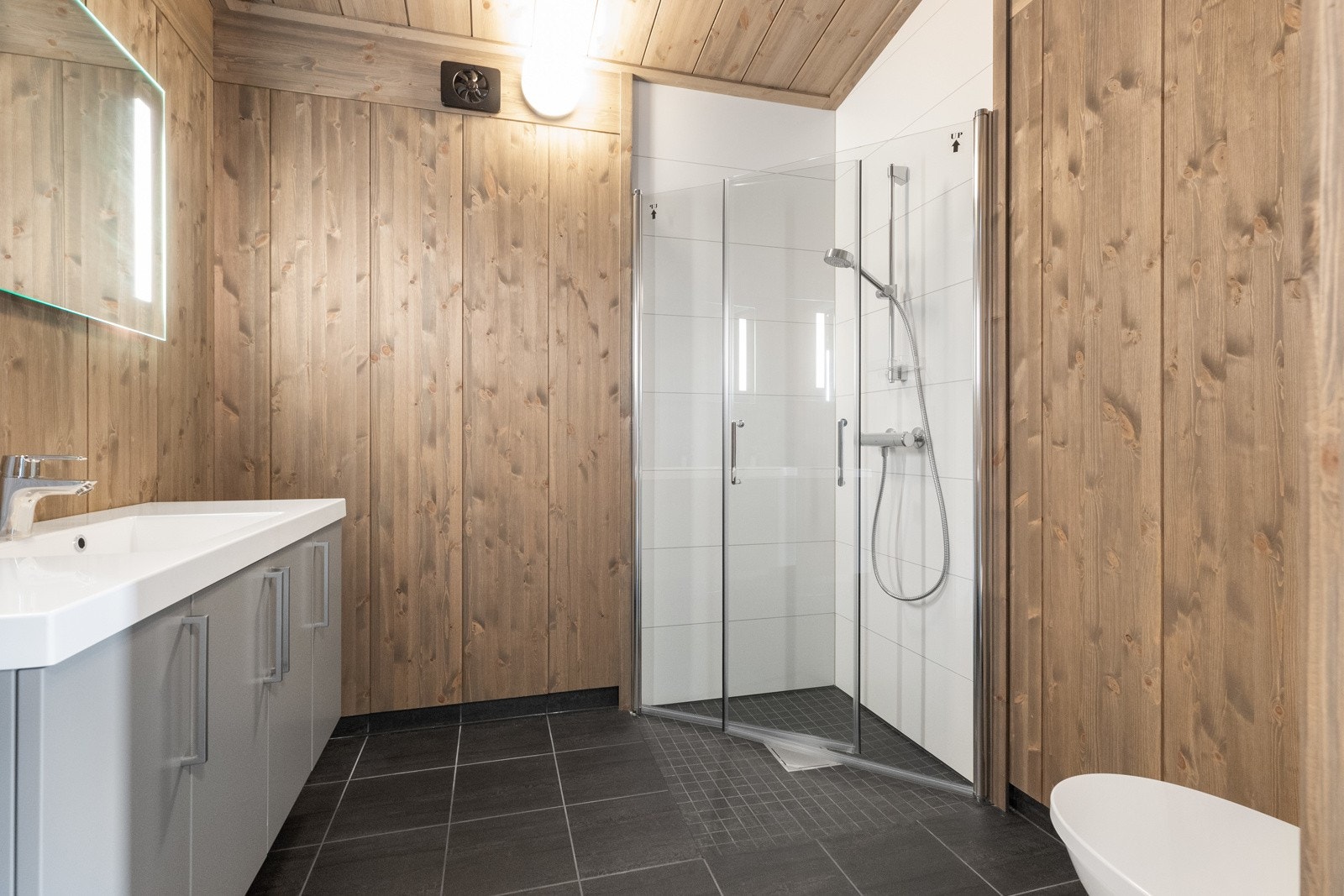 Hytta har to bad Galleribilde