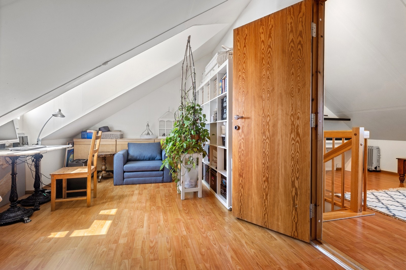 Loftet kan innredes på ulike måter, og har god plass til oppbevaring Galleribilde