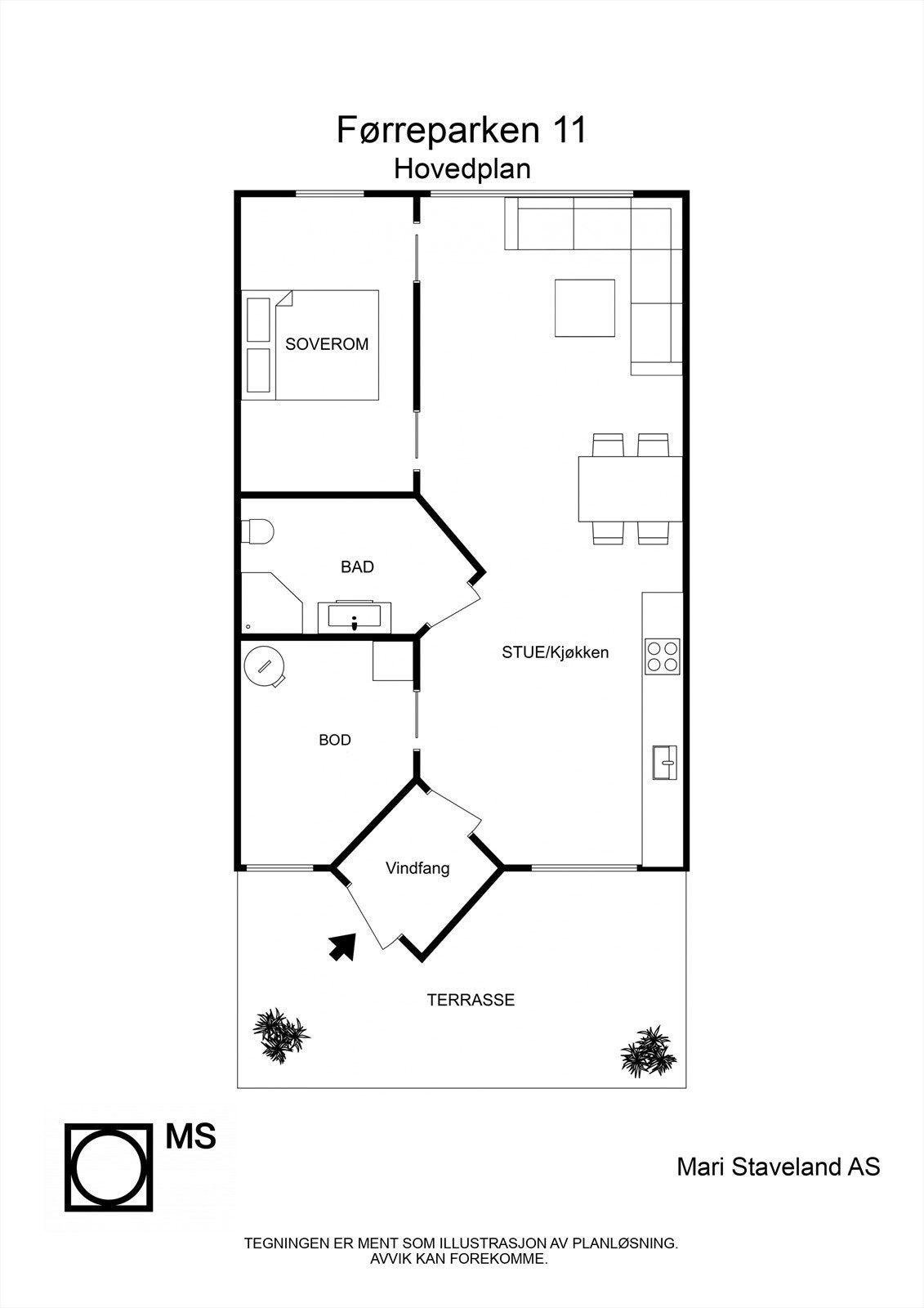 Plantegning Galleribilde
