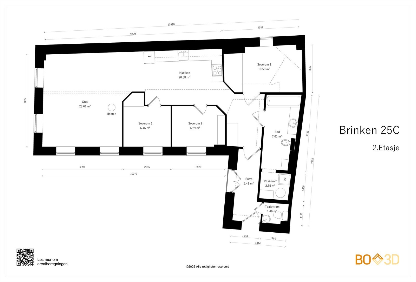 Plantegning 2. etasje. Galleribilde