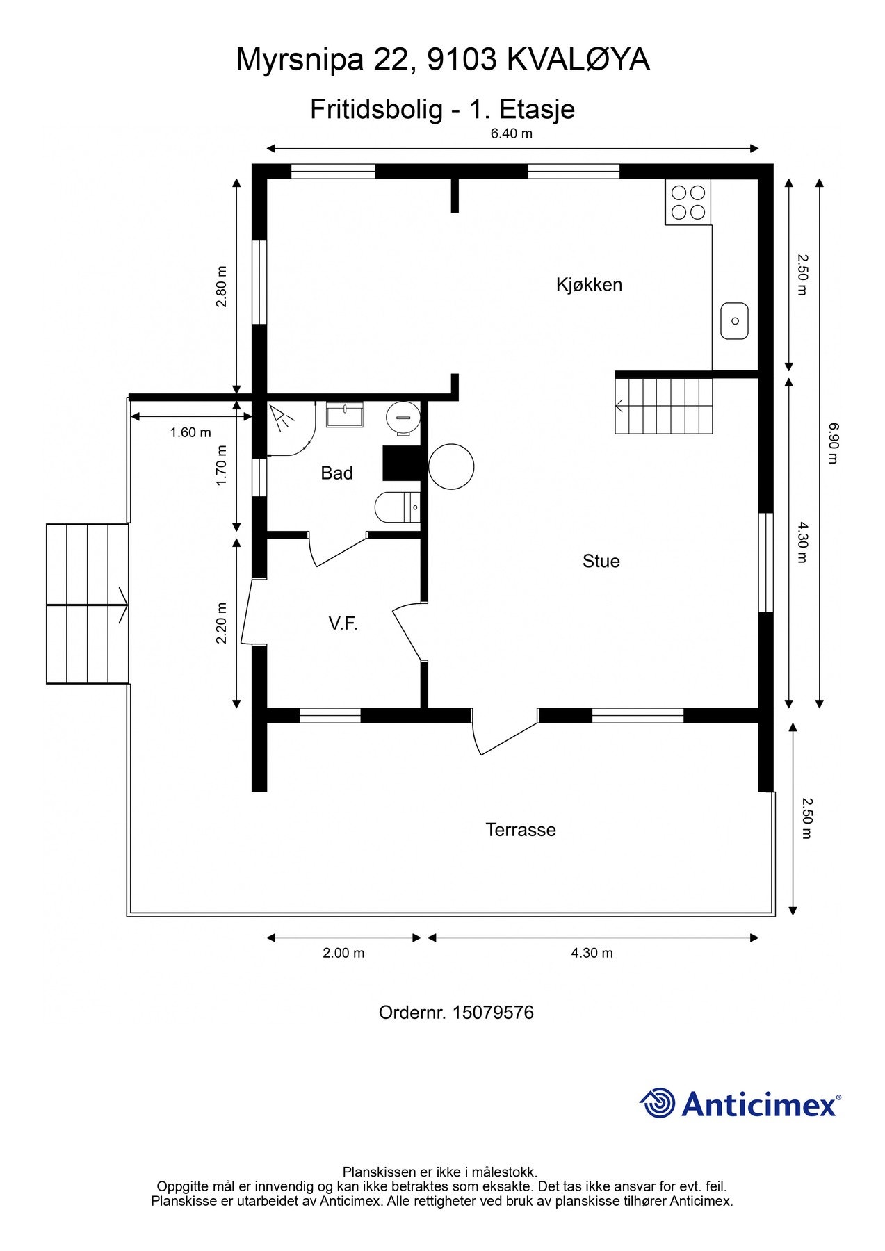 Plantegning 1. etg Galleribilde