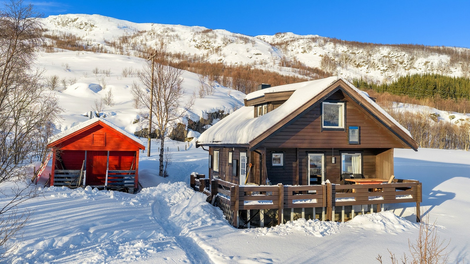 Ligger helt øverst, kort vei til skog og fjell. Galleribilde
