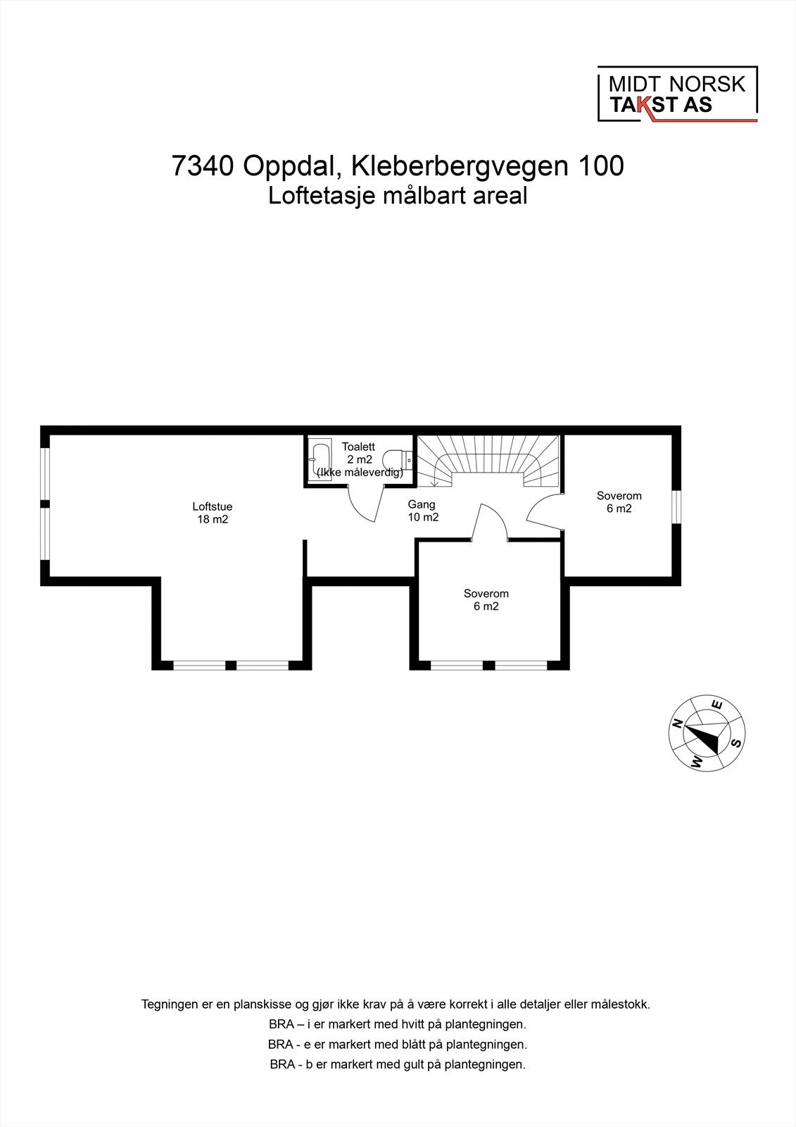 Planskisse (Loftetasje) Galleribilde