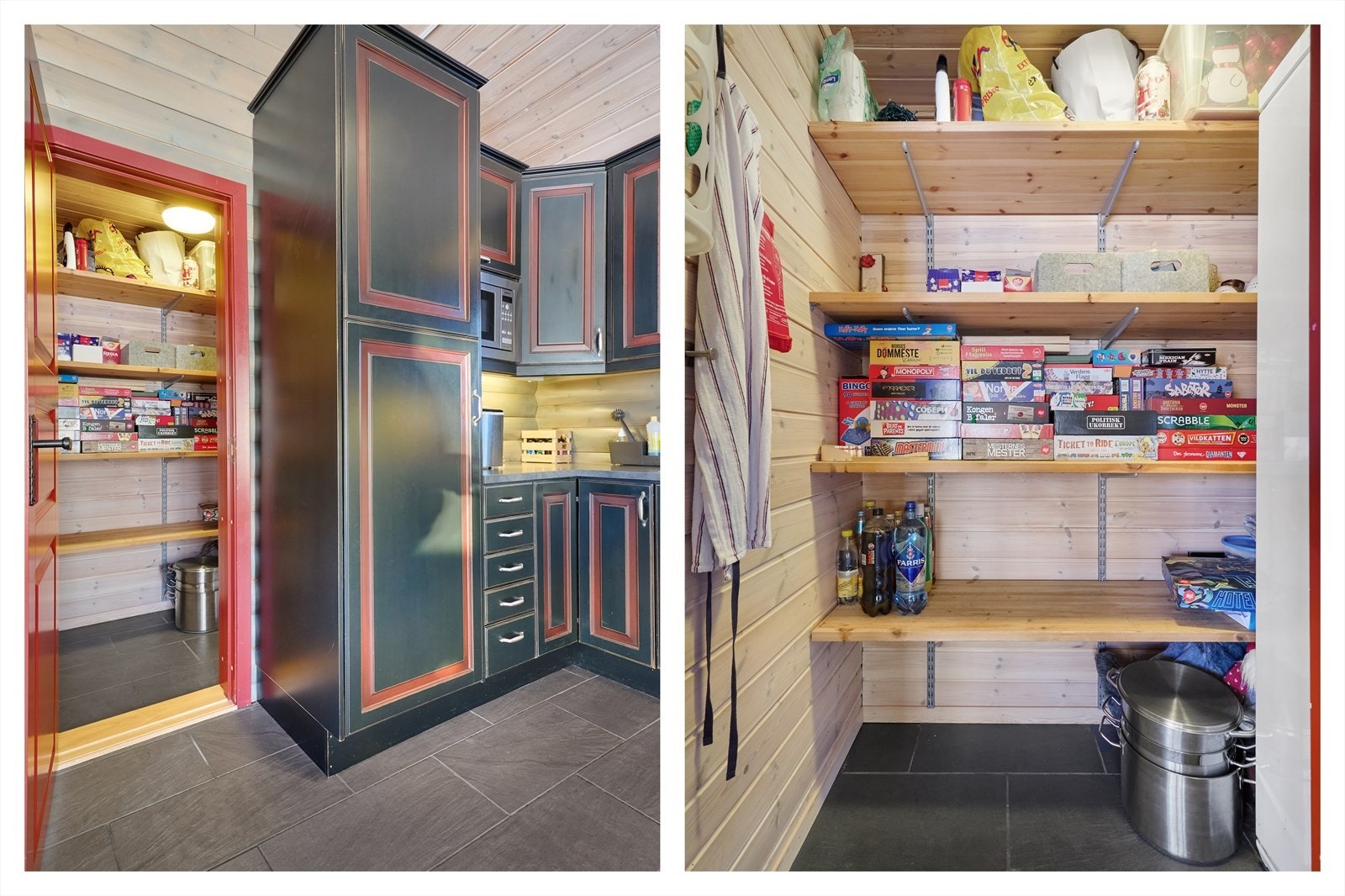 Tørrbod på kjøkkenet med god lagringsplass Galleribilde