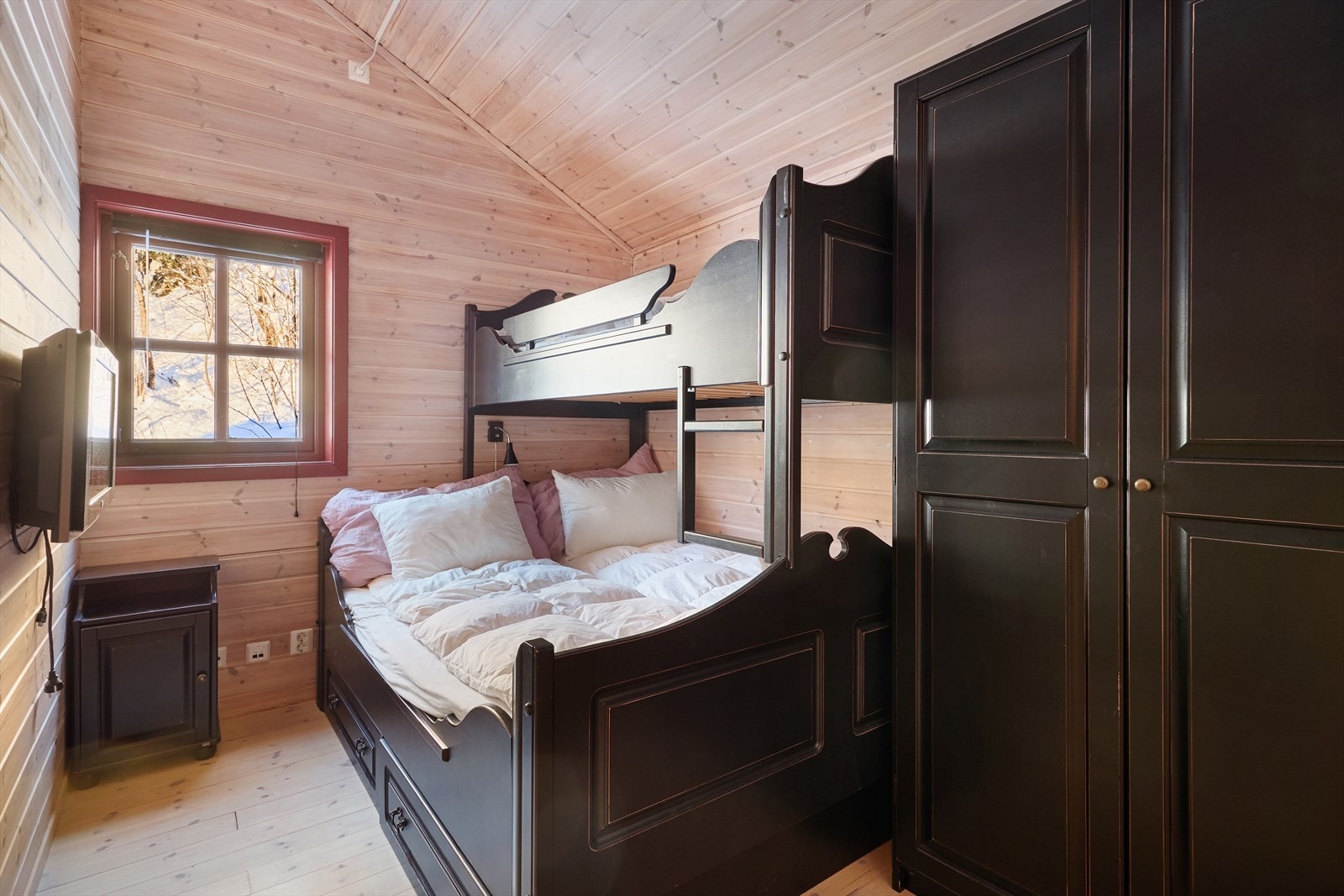 Soverom nr 4 har tre sengeplasser. Galleribilde