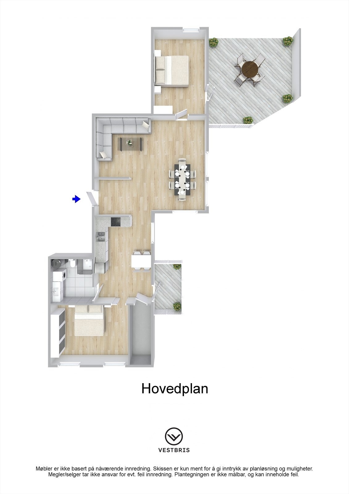 Planskisse 3D Galleribilde