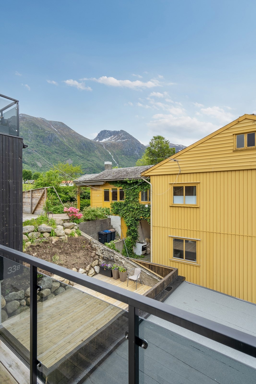 Utsikt fra balkongen Galleribilde