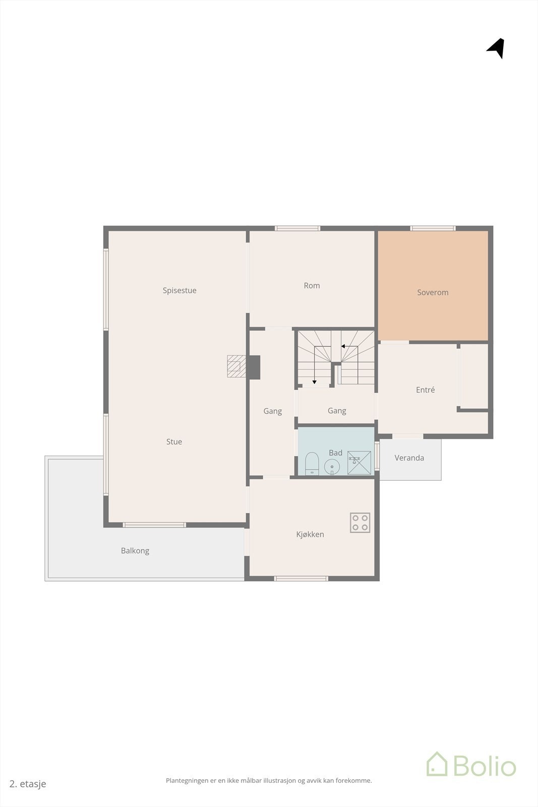 Plantegning 1.etasje. Galleribilde