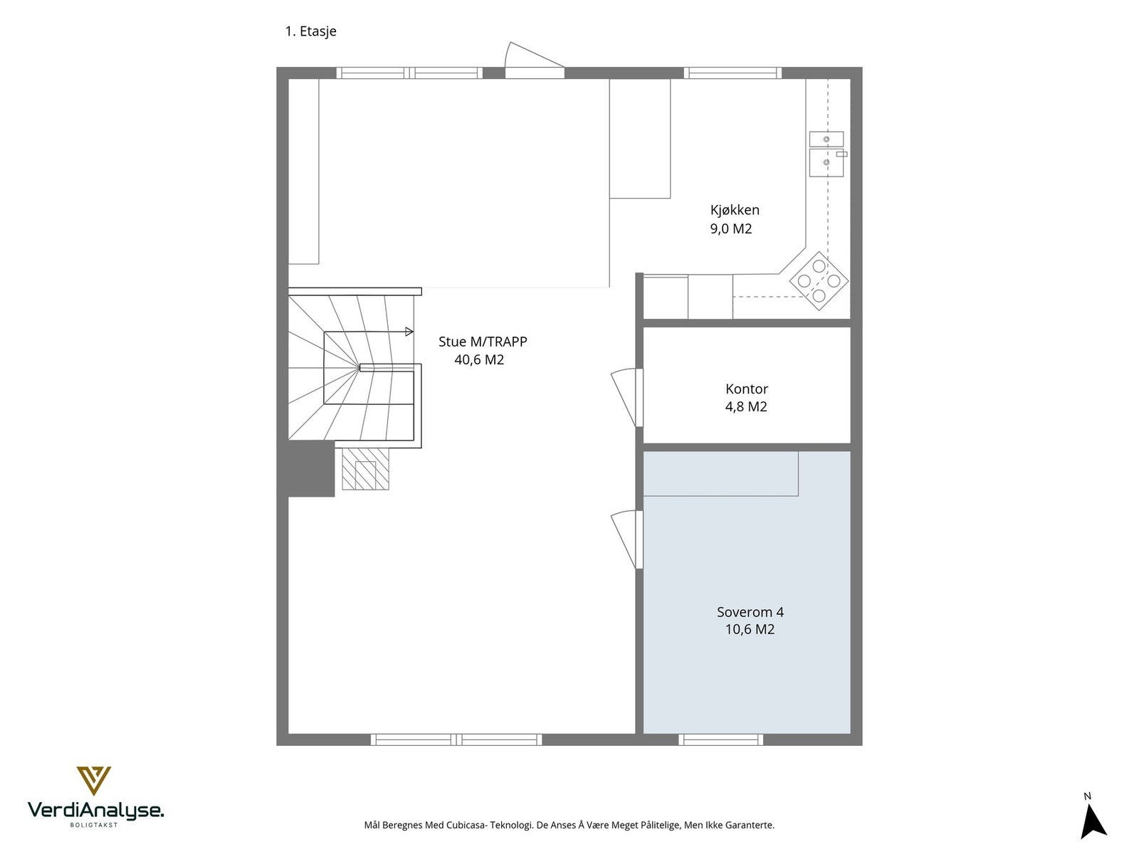 Planskisse 1. etasje. Galleribilde