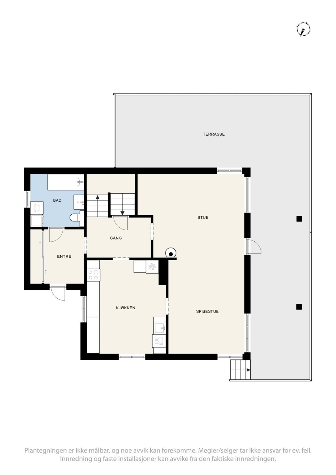 Planskisse 1. etasje Galleribilde