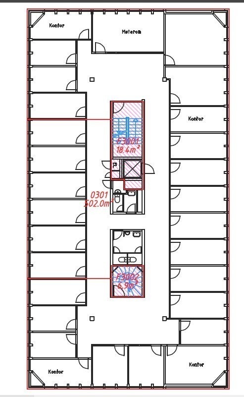 Planløsning 3.etasje Galleribilde