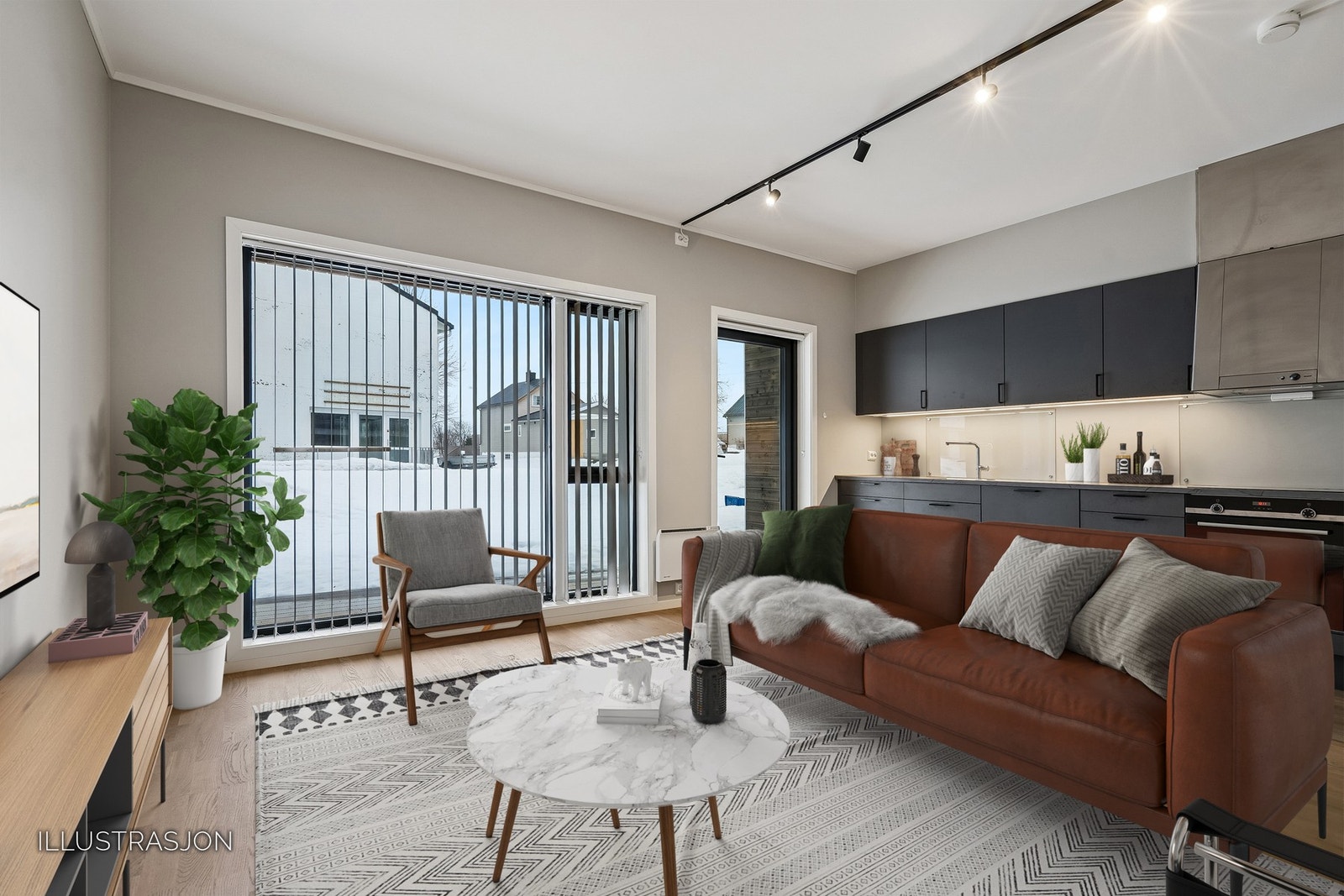 Velkommen til Televeien 11B - Presentert av EiendomsMegler1 Leknes. Foto: EFKT Galleribilde