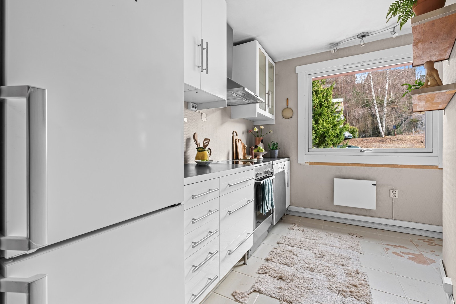 Leiligheten har et separat kjøkken Galleribilde