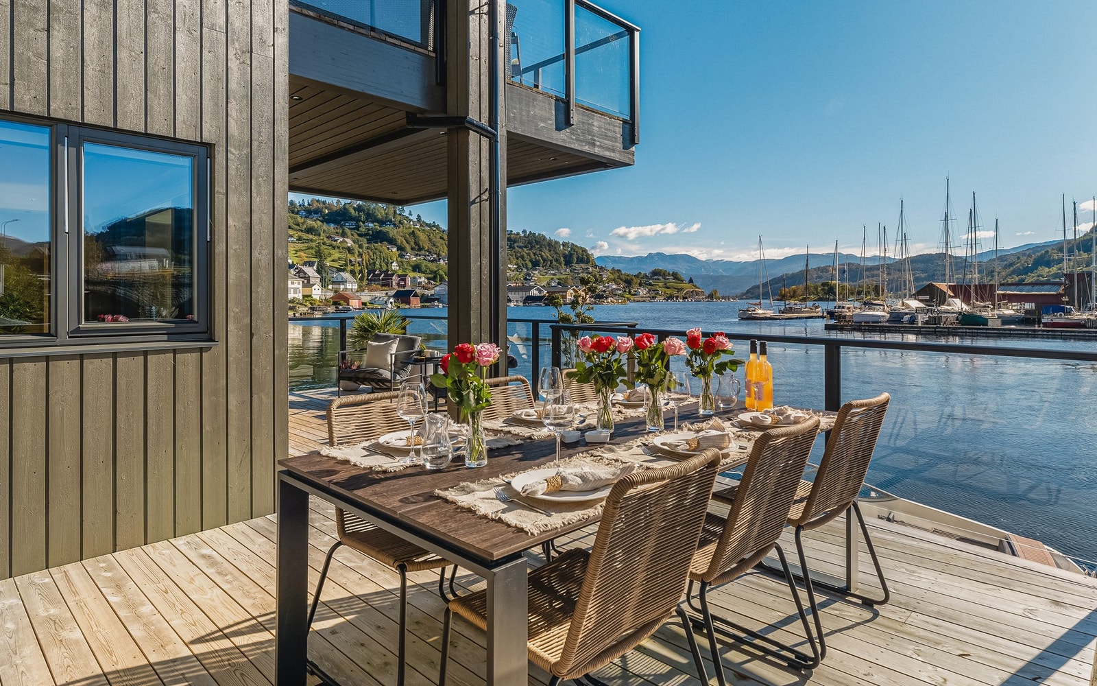 Uteplassen måler 76 kvadratmeter. Galleribilde