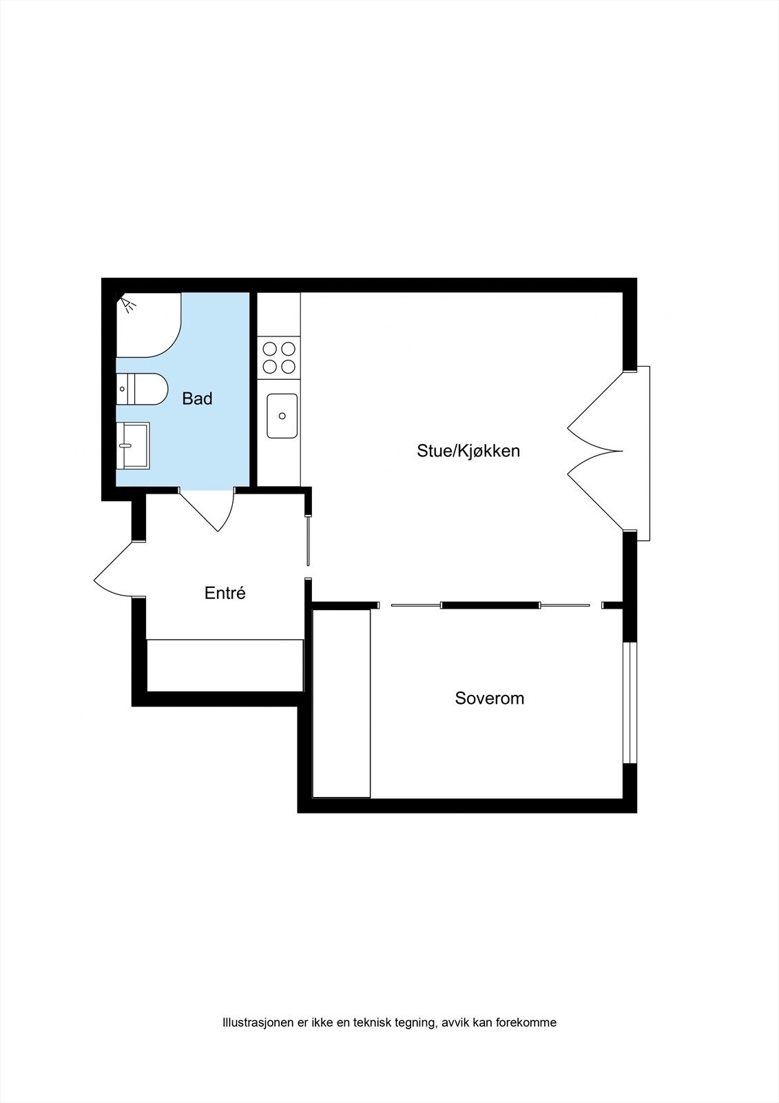 Planskisse Galleribilde