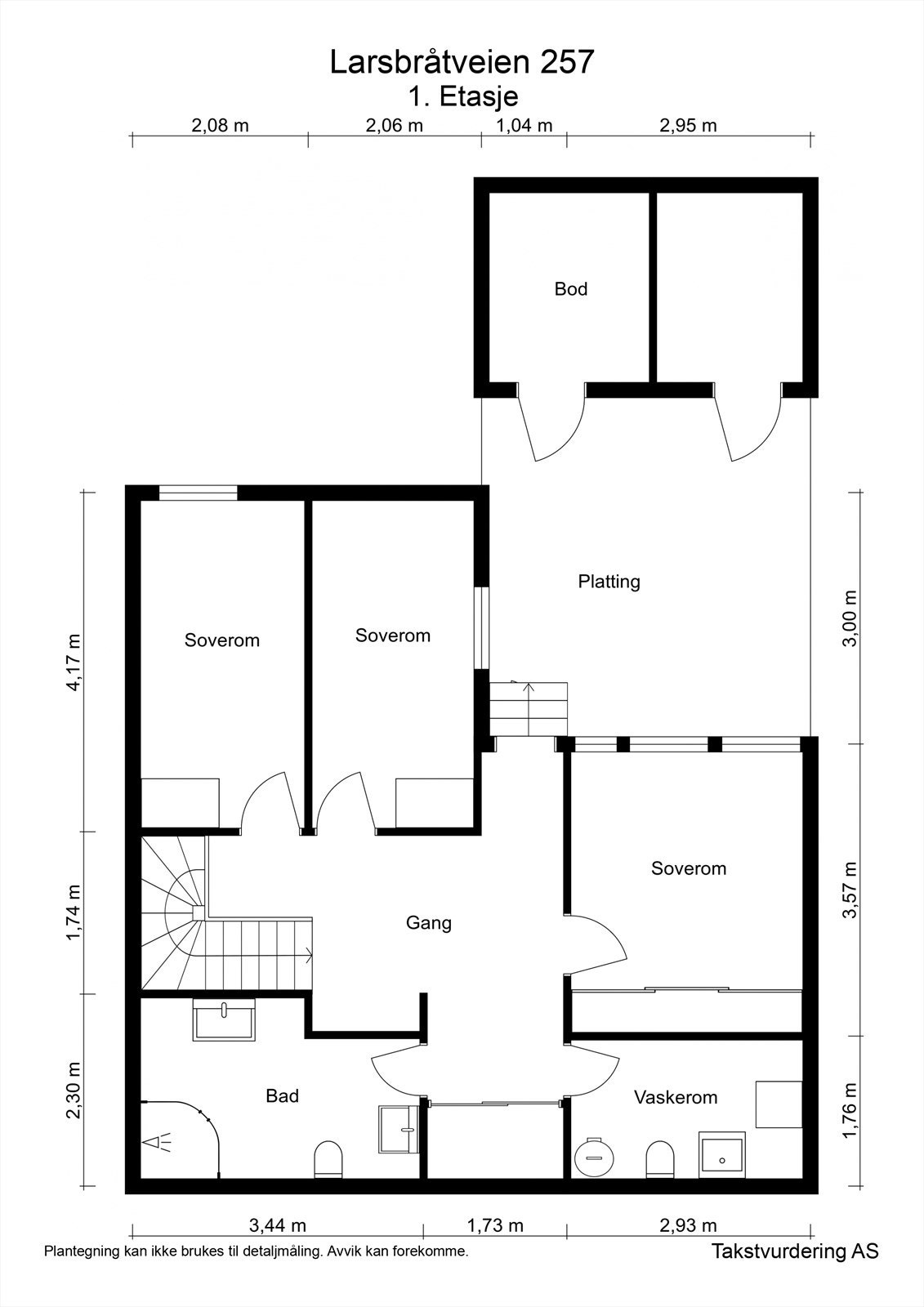 Plantegning 1. etasje. Galleribilde