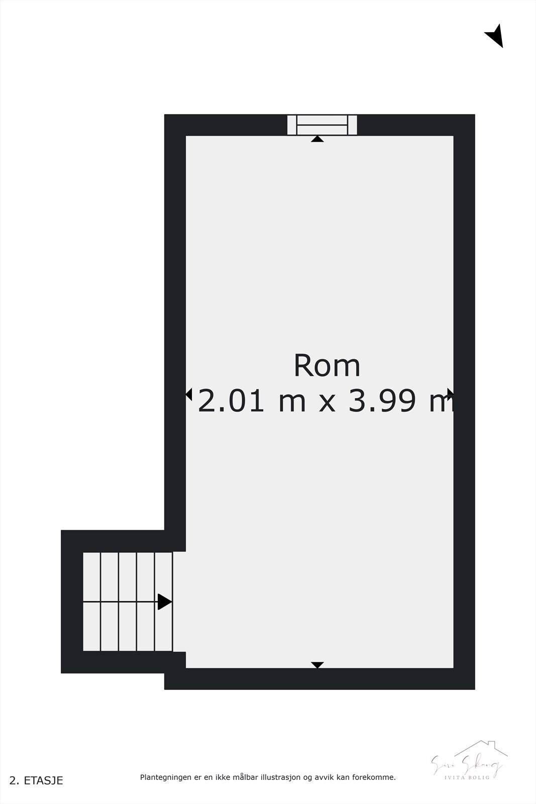 Plantegning i 2D av uthus/bod. Galleribilde
