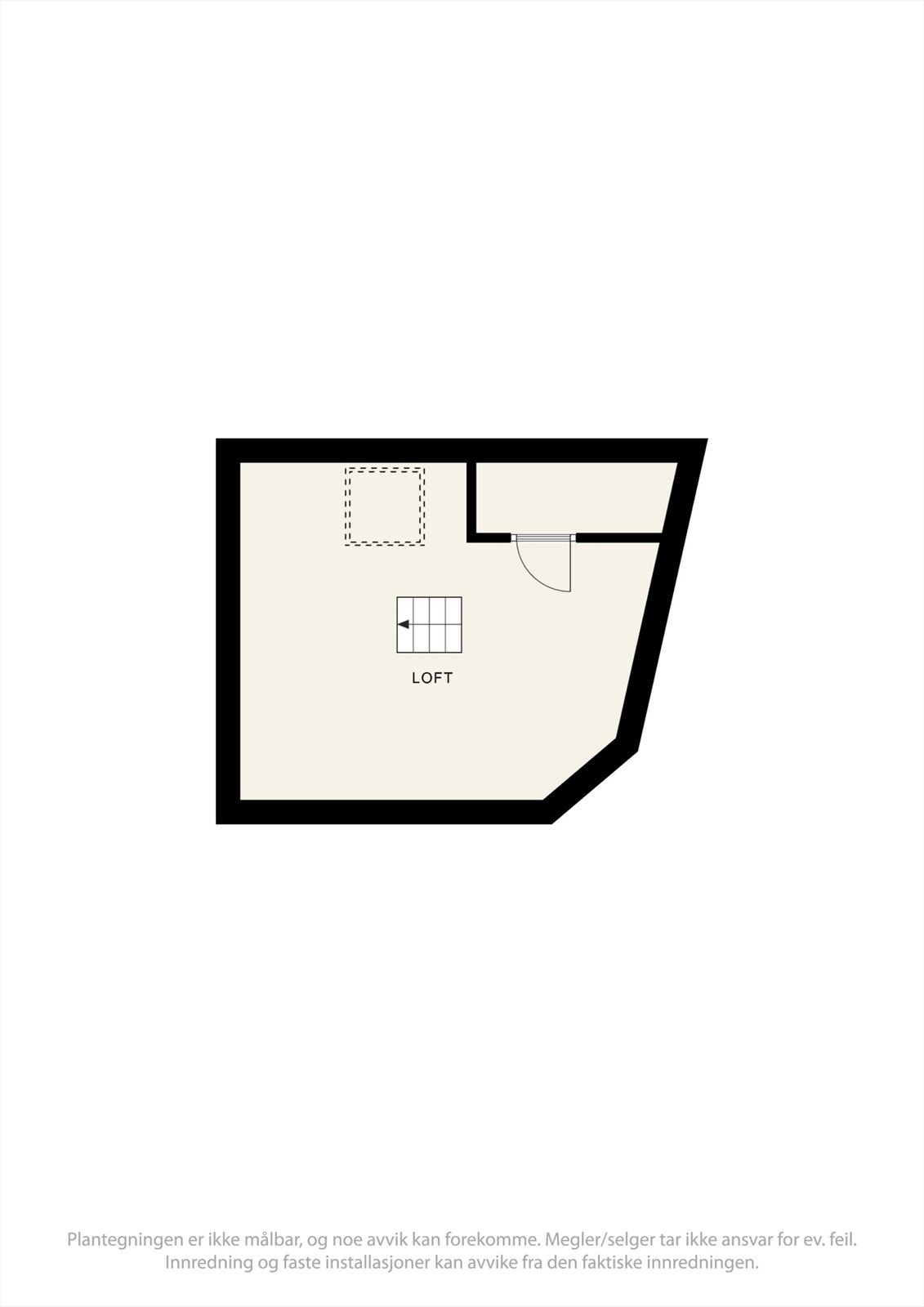 Hemsen har et gulvareal på 20 m², som gir fleksible muligheter for lagring eller ekstra oppholdsplass. Galleribilde