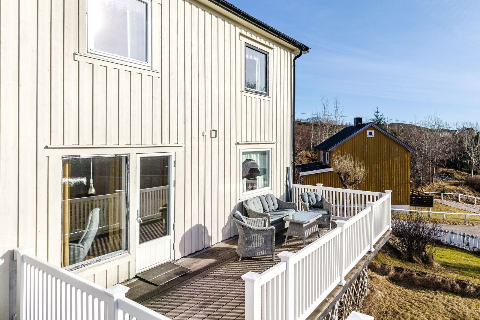 Verandaen er på 31 kvm. Galleribilde