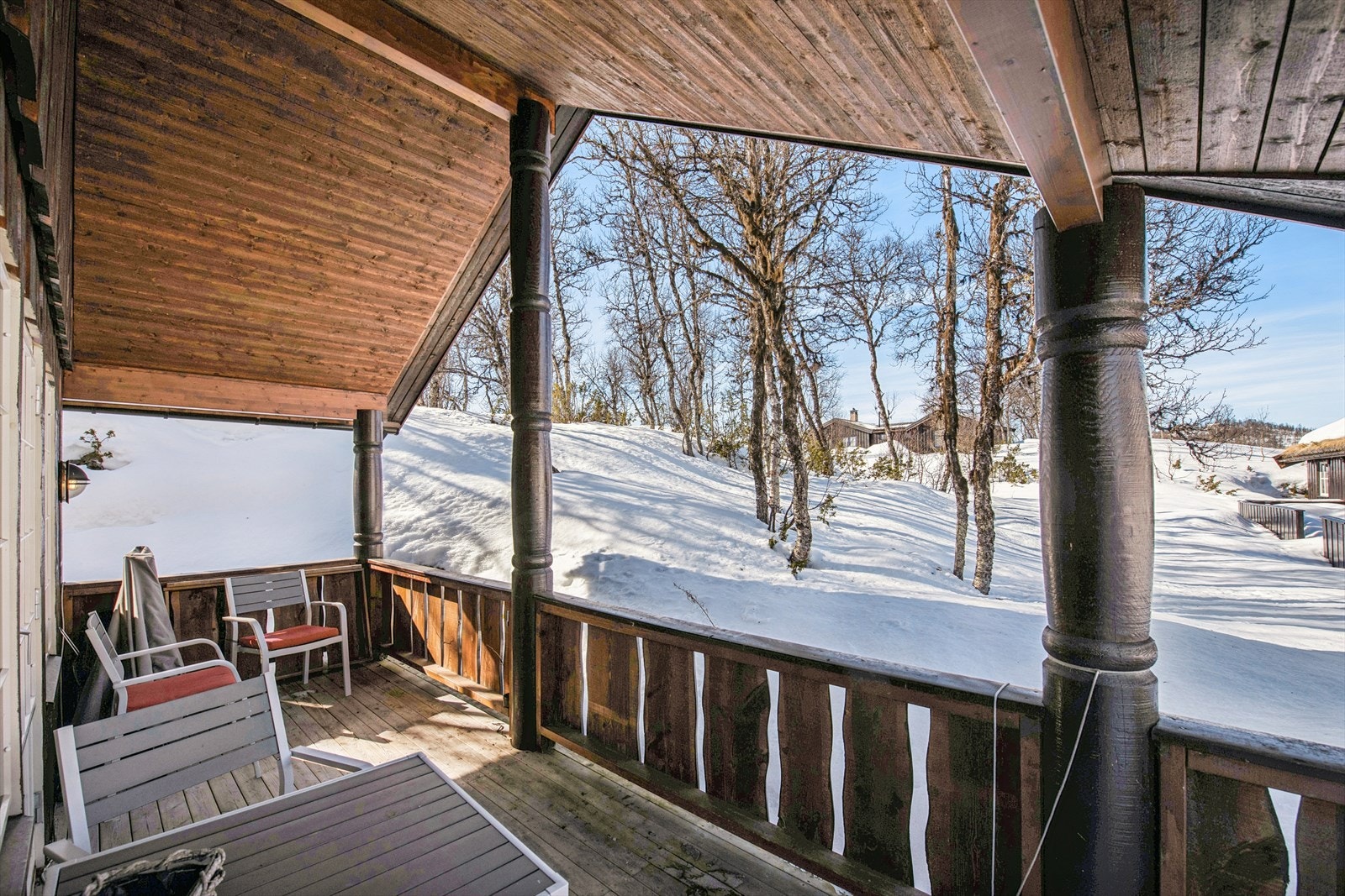 Herlig uteplass - perfekt for å nyte den friske fjelluften. Galleribilde
