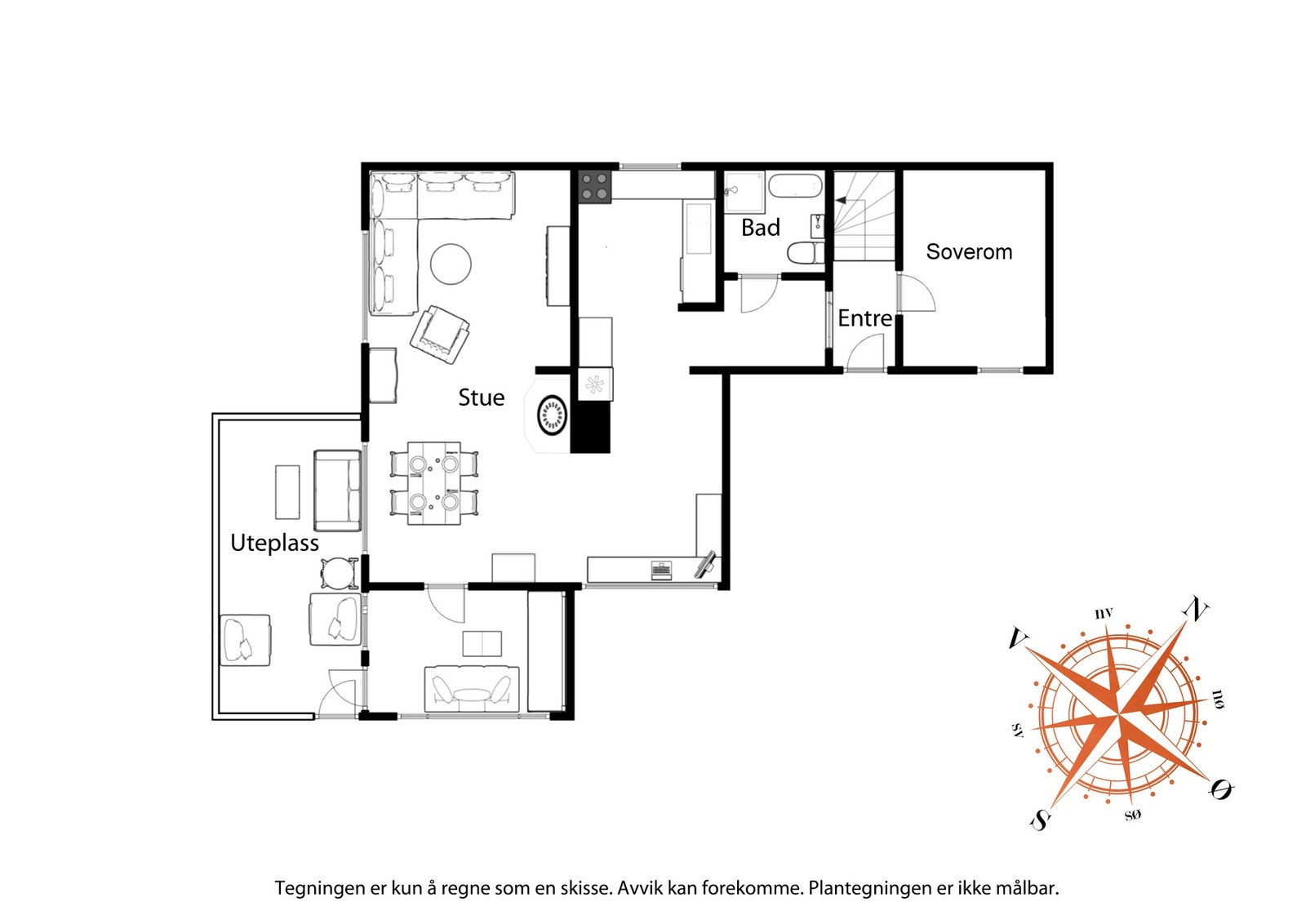 Plantegning 1.etg. Galleribilde