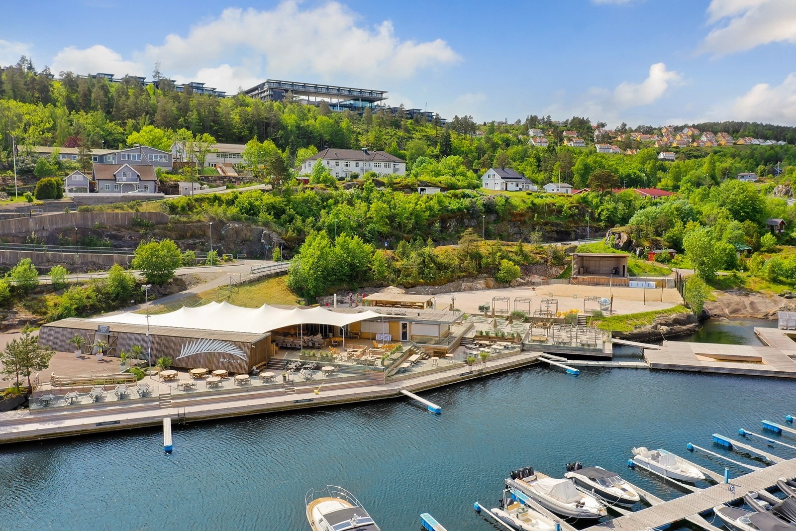 Beachclub drone Galleribilde