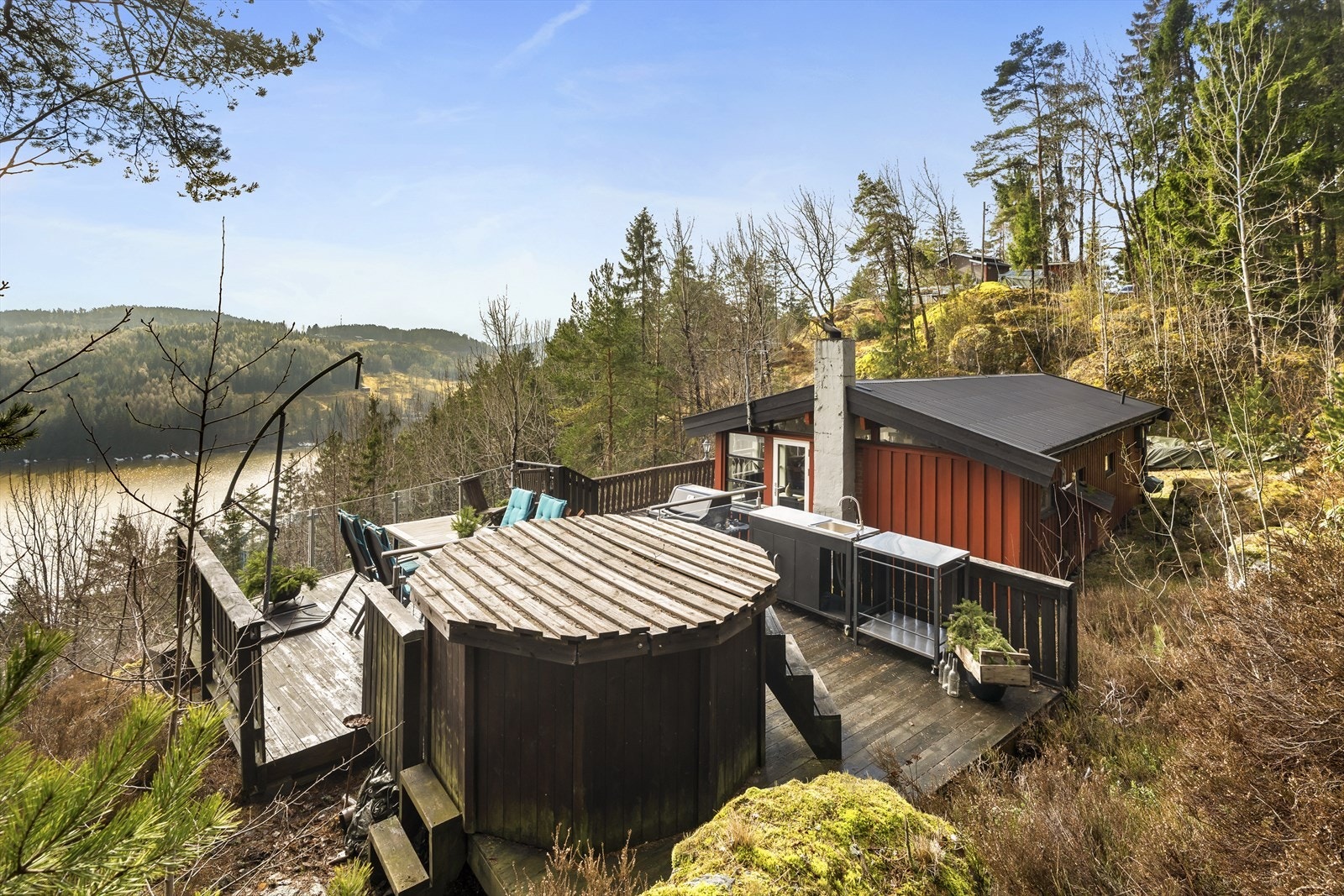 Vedfyrt badestamp Galleribilde