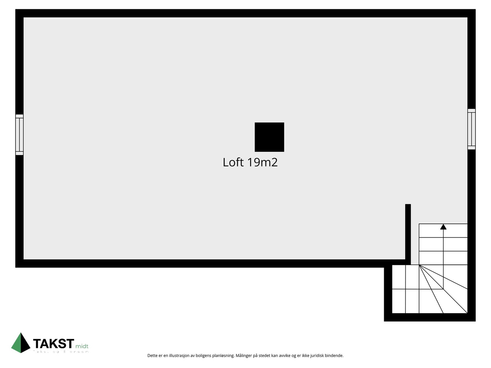 Planskisse på loft. Galleribilde