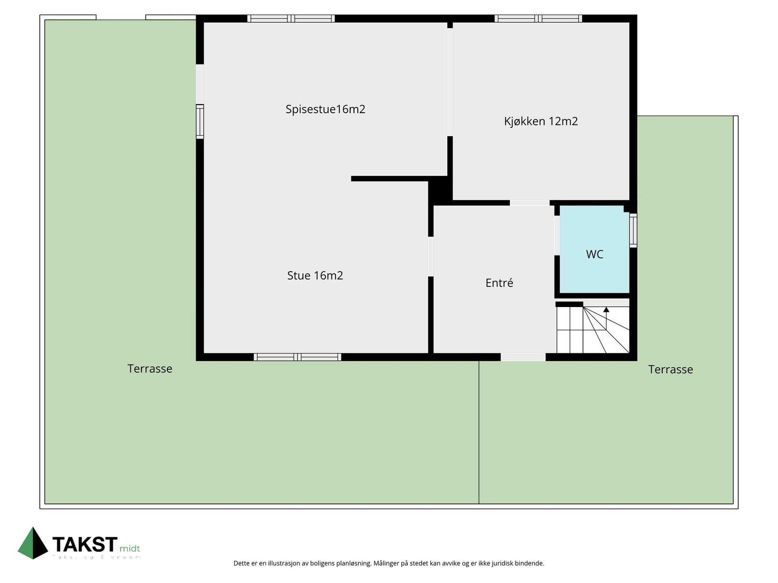 Planskisse hovedetasjen. Galleribilde