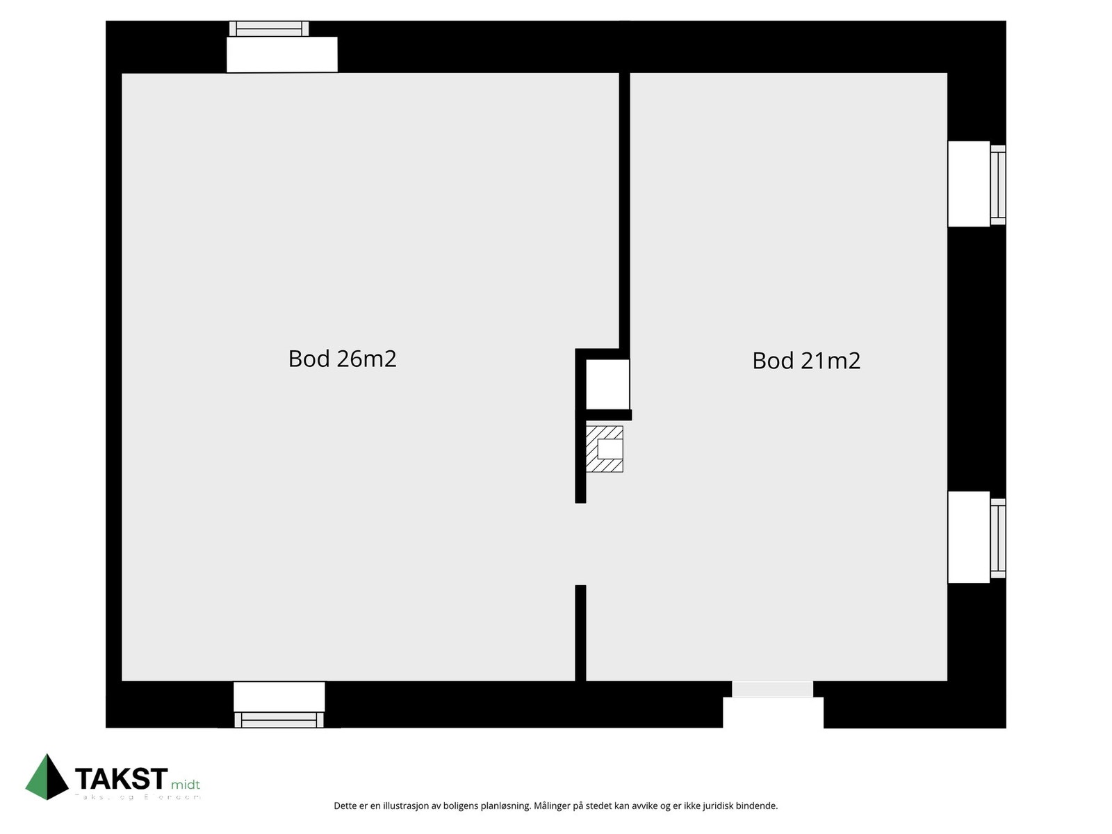 Planskisse kjeller. Galleribilde