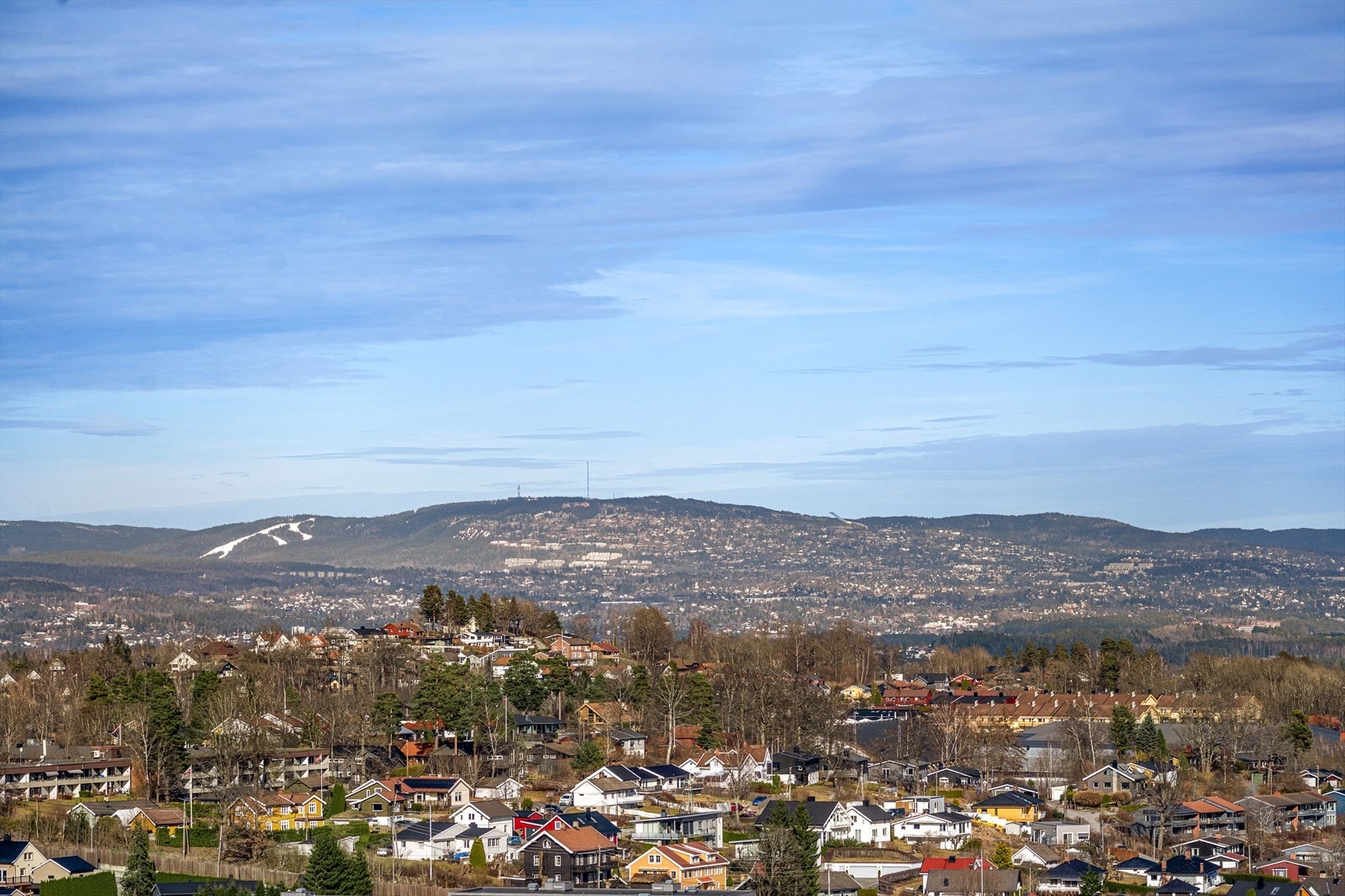 Du kan se helt inn til Holmenkollen. Galleribilde