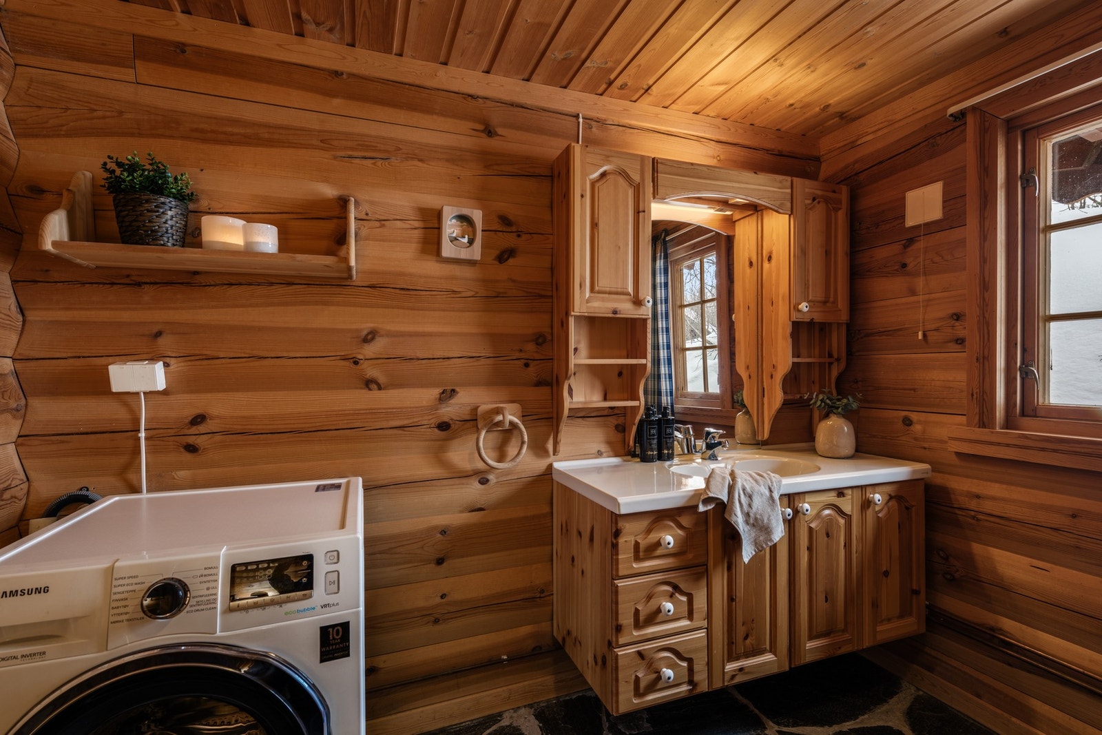 Badet har opplegg for vaskemaskin Galleribilde