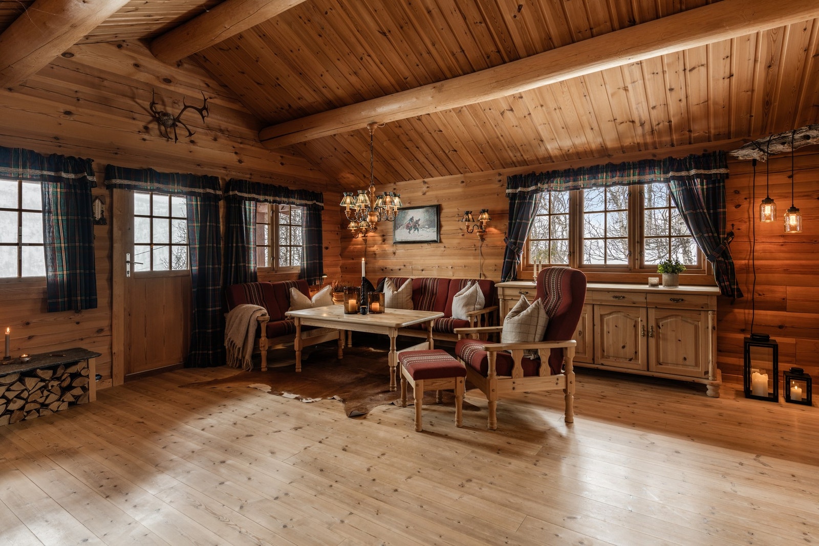 Her kombineres sjarm med komfort og skaper den perfekte base i høyfjellet Galleribilde