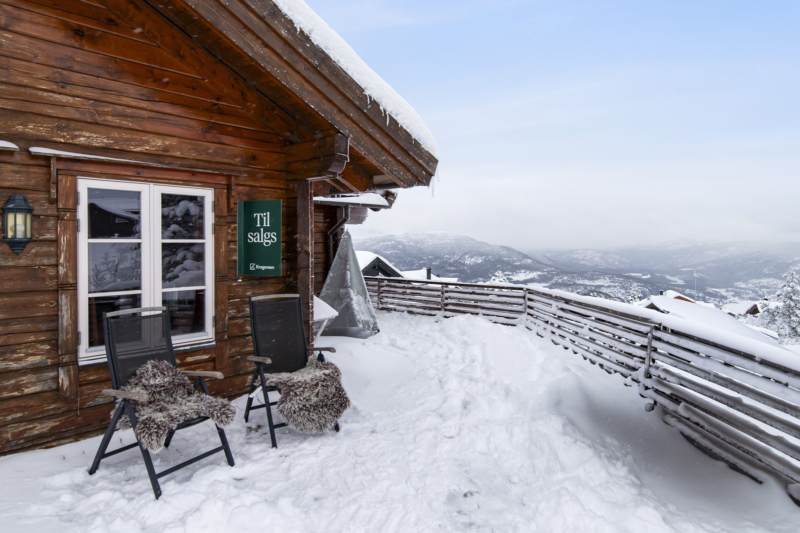 Fenomenal utsikt over fjellene Galleribilde