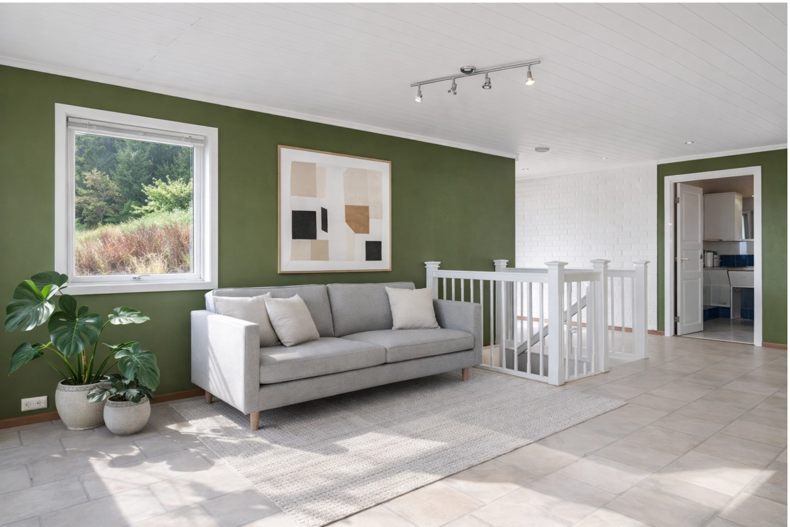 Delvis adskilte stuer som skaper separate funksjoner uten å bryte opp romfølelsen. Galleribilde